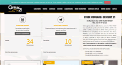Desktop Screenshot of century21etuderonsard.com