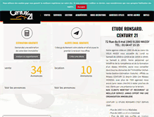 Tablet Screenshot of century21etuderonsard.com